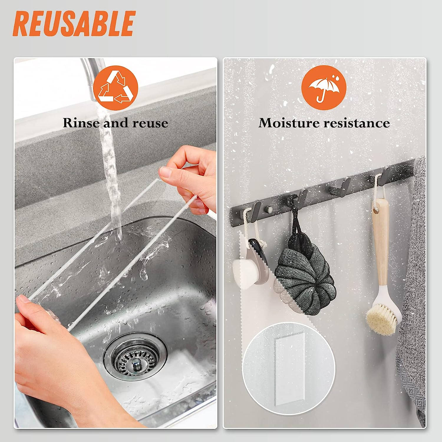 Extra Large Double Sided Mounting Tape Removable 1.18 Inch x 160 Inch, Clear & Tough Nano Double Sided Tape Heavy Duty, Multipurpose Tape Picture Hanging Strip Adhesive Poster Carpet Tape - Image 4